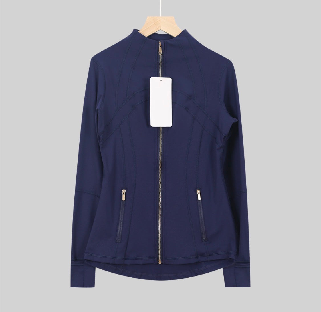 Navy Jacket Gold Zip