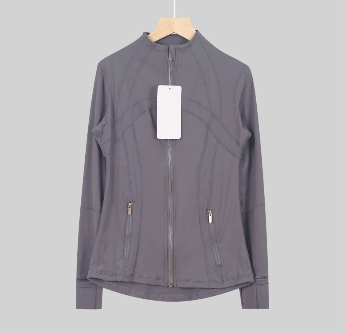 PRE ORDER Grey Jacket Gold Zip